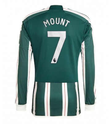 Lacne Muži Futbalové dres Manchester United Mason Mount #7 2023-24 Dlhy Rukáv - Preč